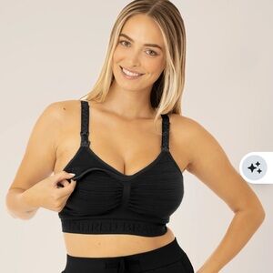 {KINDRED BRAVELY} Sublime Hands-Free Pumping & Nursing Bra, Black, M Busty